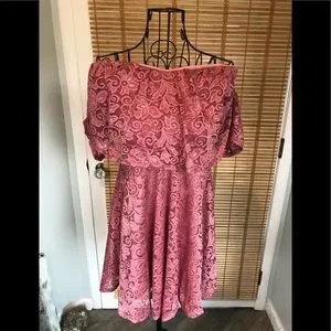 Windsor | Dresses | Offtheshoulder Pink Lace Dress Size Large | Poshmark Windsor | Dresses | Offtheshoulder Pink Lace Dress Size Large | Poshmark